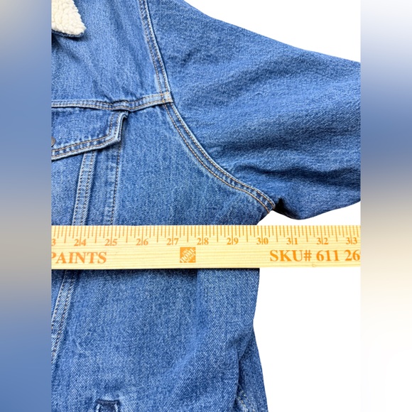 Levi's 3XL  Blue Denim Jacket with Sherpa Collar - Picture 8 of 11